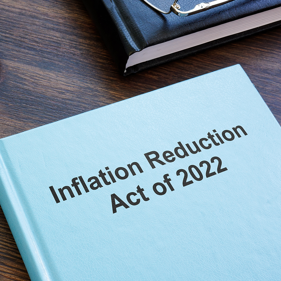 Image of a book on a table. The title is Inflation Reduction Act of 2022