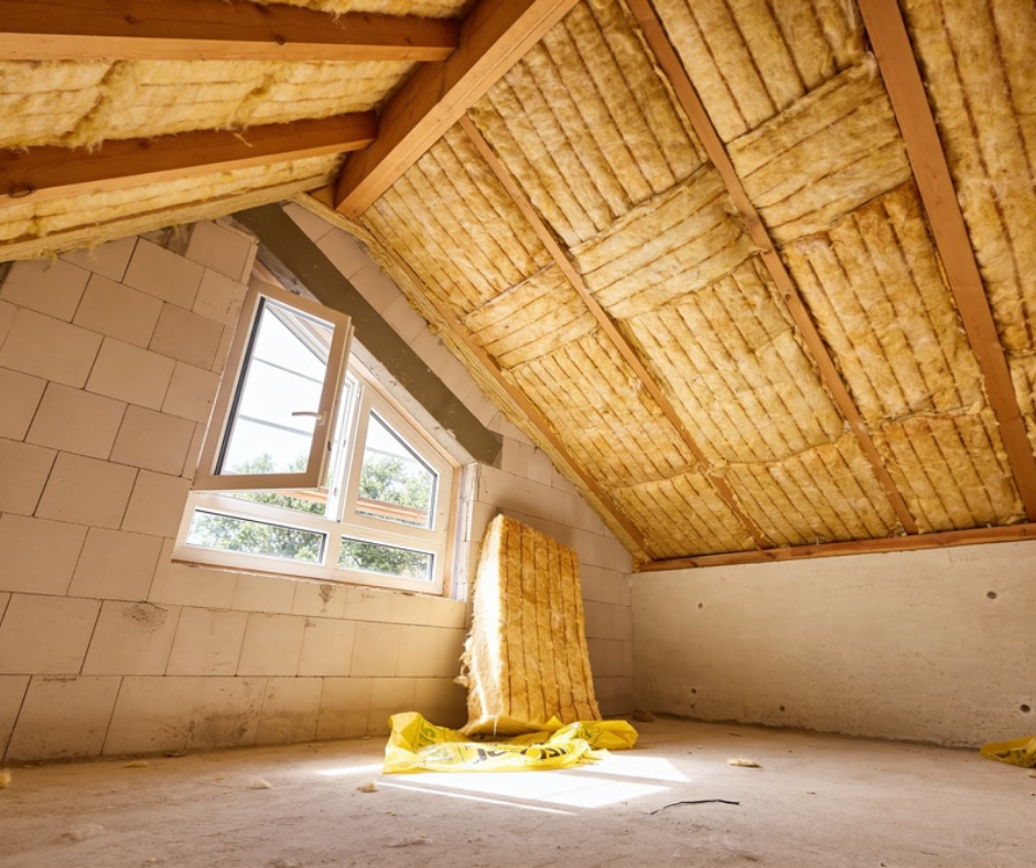 Home insulation Home insulation in unfinished attic